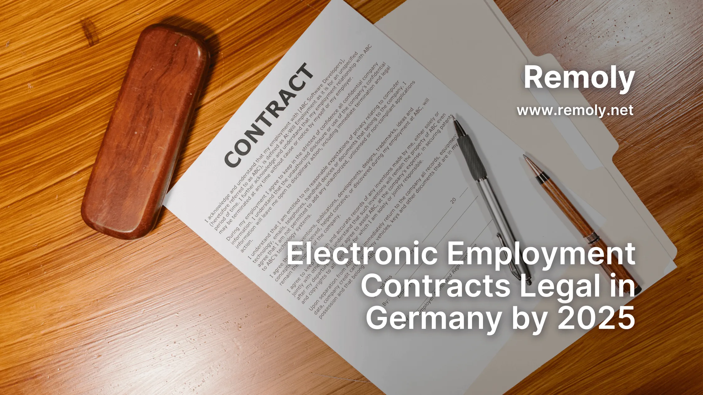New German Law Allows E-Signatures on Employment Contracts