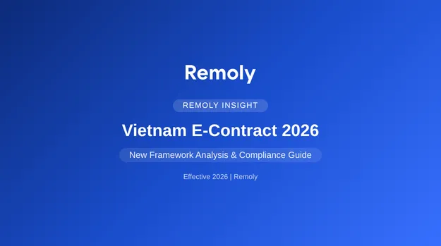 Vietnam E-Contract 2026: New Framework Guide