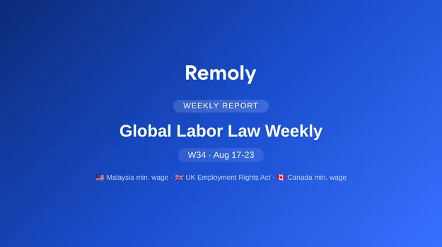 Global Labor Law Weekly: Minimum Wage & Rights